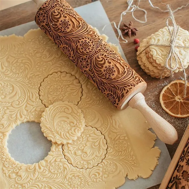 Niezawodny rolka na ciasto Cookie Dough Rolling Pin