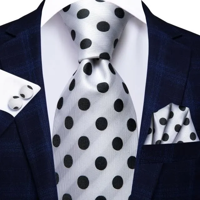 Luksusowy jedwabny krawat męski sn-1057