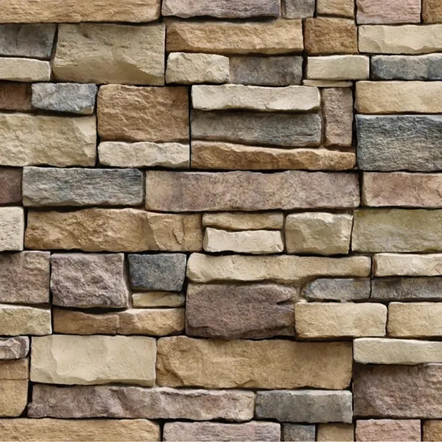 3D wall self-adhesive stone wallpaper