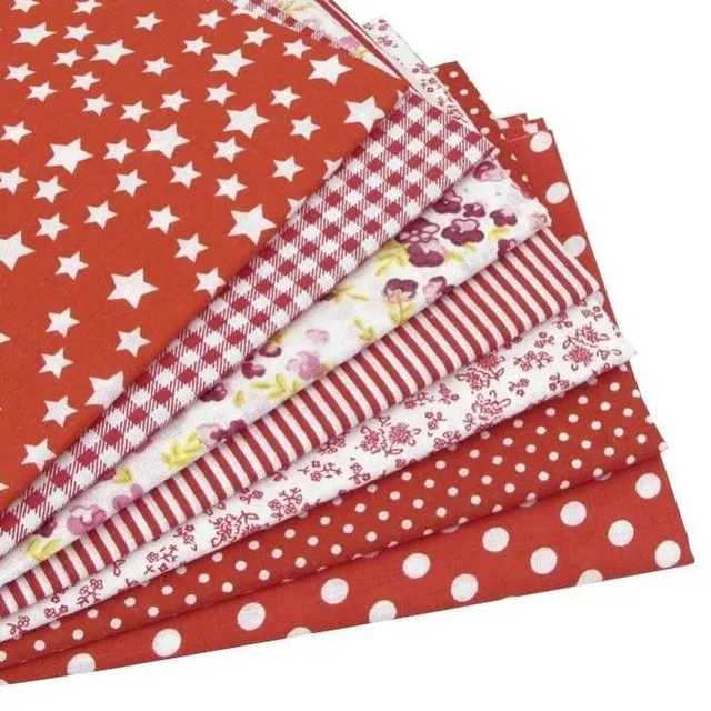 7 pieces cotton cloth 25 x 25 cm