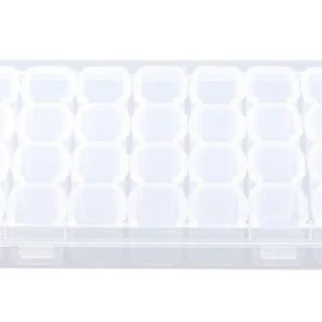 Plastic jewellery box - clear