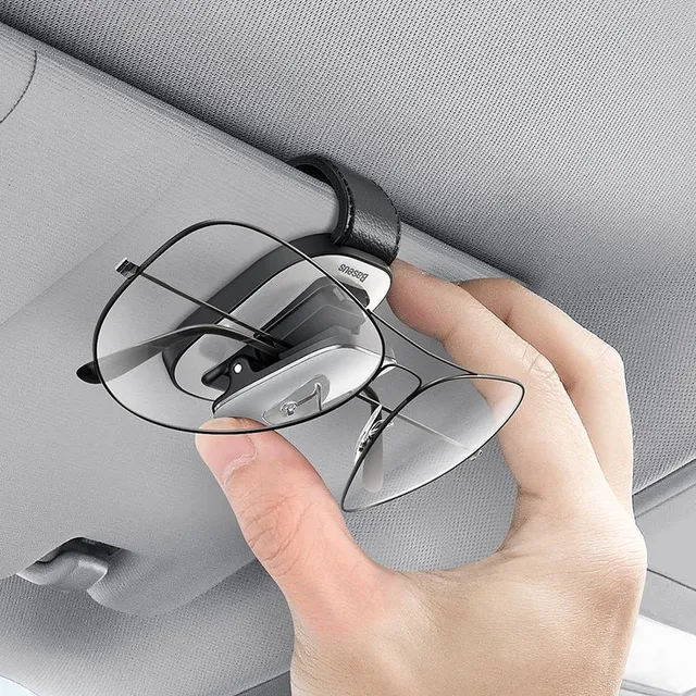 Luksusowy uchwyt na okulary przeciwsłoneczne do samochodu