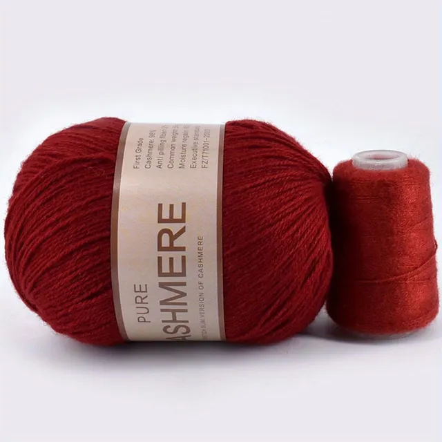 Beautiful 98% cashmere yarn for hand knitting and crochet - soft and suitable for machines - ball for scarves, sweaters and more