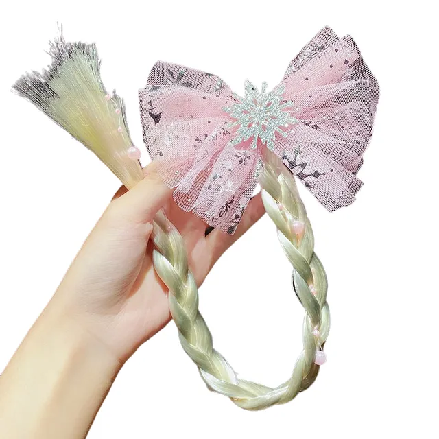 Hair rubber with hair extensions for children