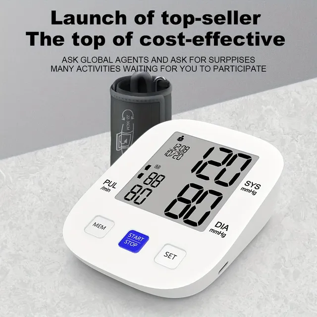 Home electronic pressure gauge with digital display for personal care