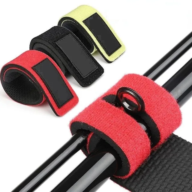 Flexible Velcro straps for fishing rods