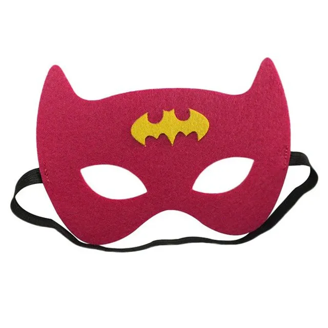Masca de carnaval pentru copii printata cu Batman si altii 10