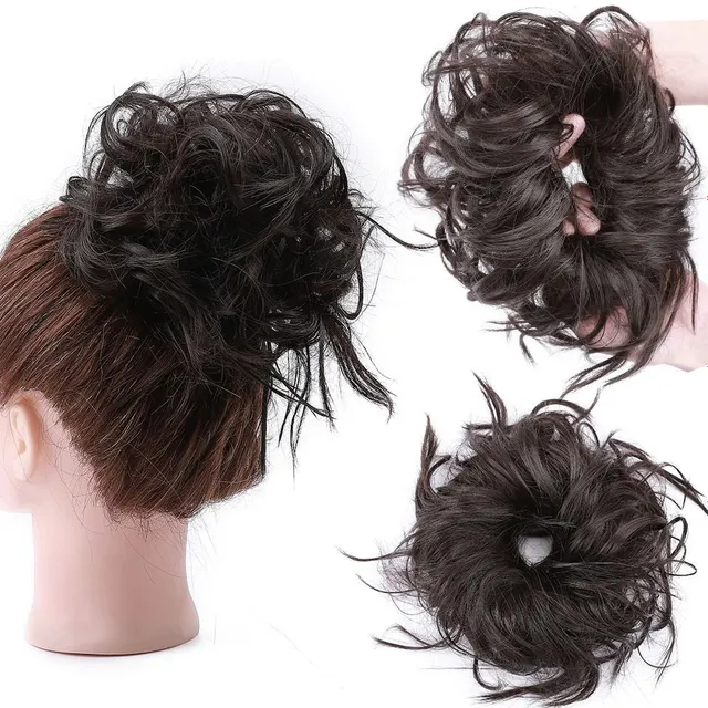 Postiche pour cheveux - chignon avec élastique