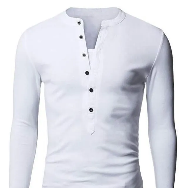 Stylish men's t-shirt with buttons Joseph