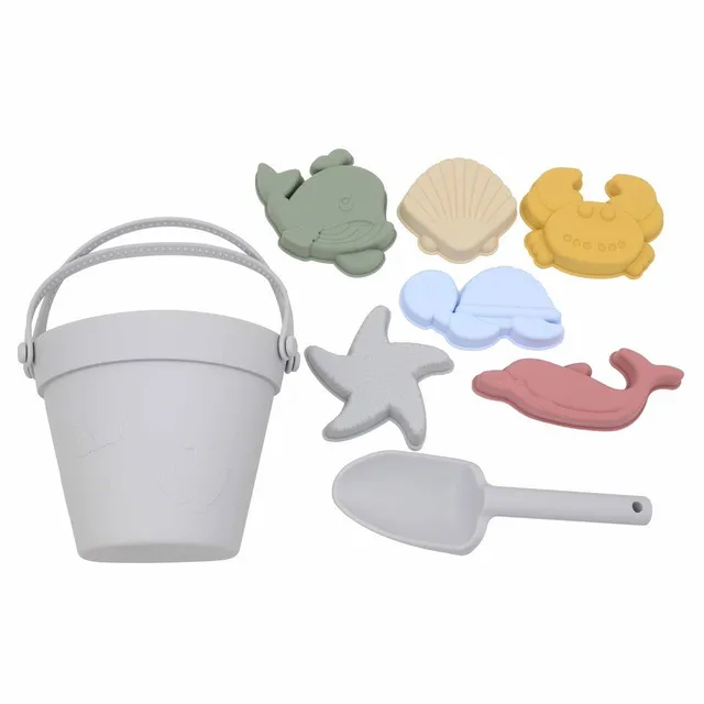 Children's sandbox kit - bucket with toys