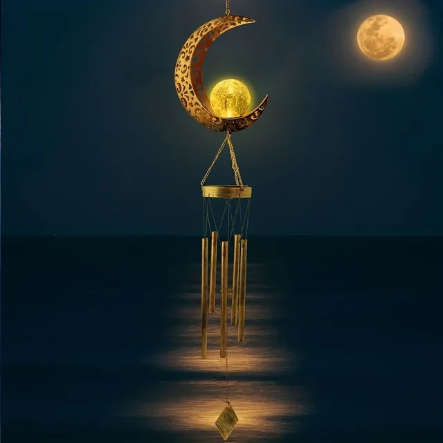 Lunární zvonek zahrady: Solární zvonek pro mámu - Měsíční magie k tanci na větru