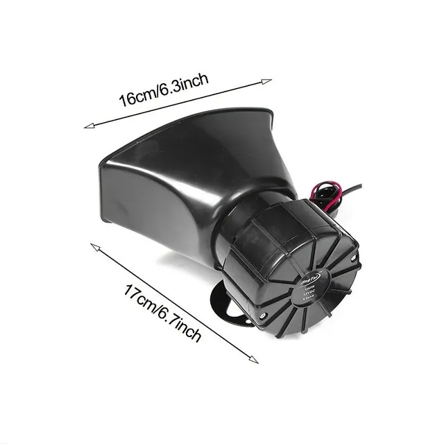 Sirena de securitate auto 60W 110dB - Sirenă, Alarmă, Microfon, Difuzor | Amplificator de Urgență