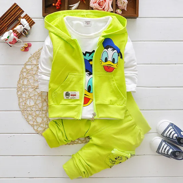 Boy set - Mikina, vest and sweatpants - Donald Duck