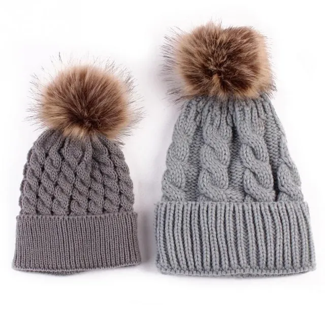 Luxury hat set for mom and baby