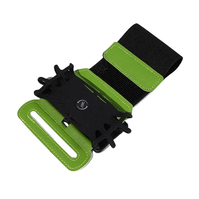 Turnable holder on black Desi wrist zelena