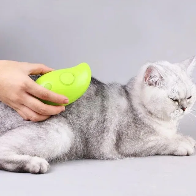 Steam brush for cats and dogs Steam comb for dogs Brush with steam for cats Massage steam brush