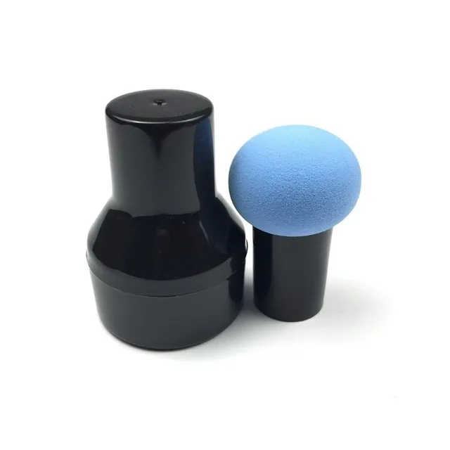 Makeup sponge with practical grip and storage cover - more color variants