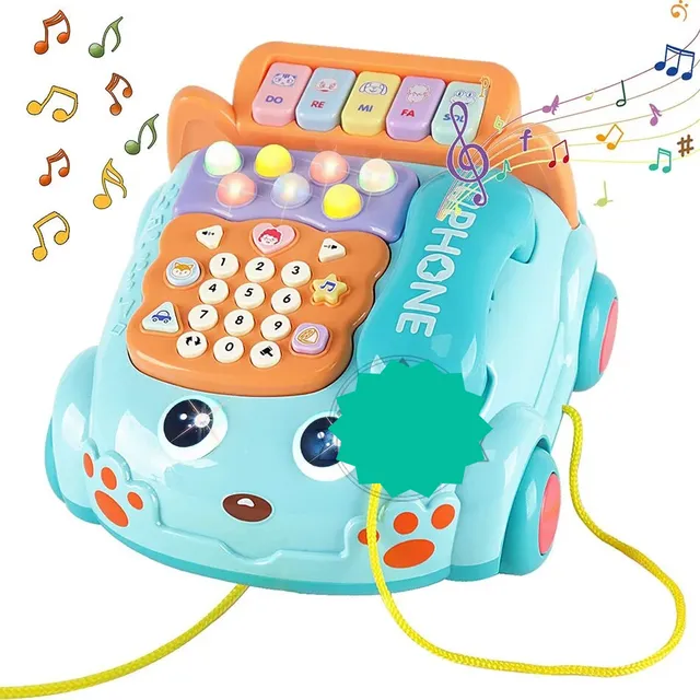 Children's toy Montessori music piano mobile phone for children