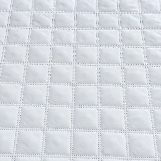Waterproof mattress protector with stitching - thick, single or double, with elastic edge, in the style of stretching sheets
