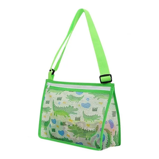 Kids original stylish mesh summer shoulder bag for sand toys