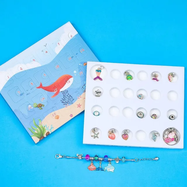 Advent calendar with pendants and bracelet - random types