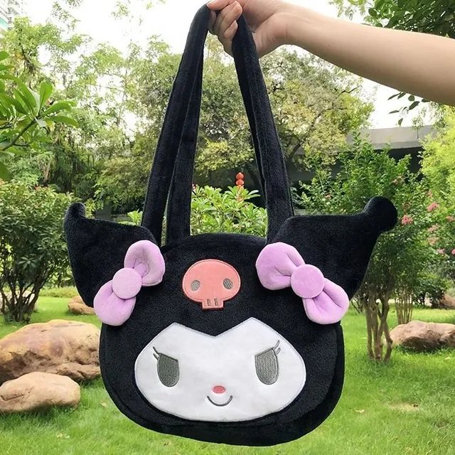 Cute plush soft handbag - various patterns Kuromi
