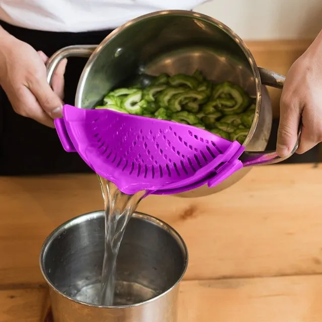 Silicone pot sieve