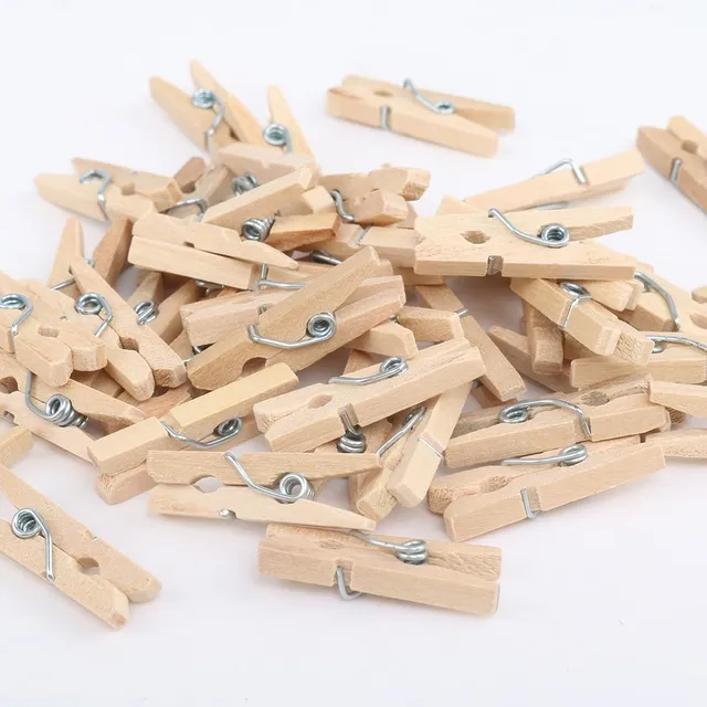 Wooden fixed pegs of wood