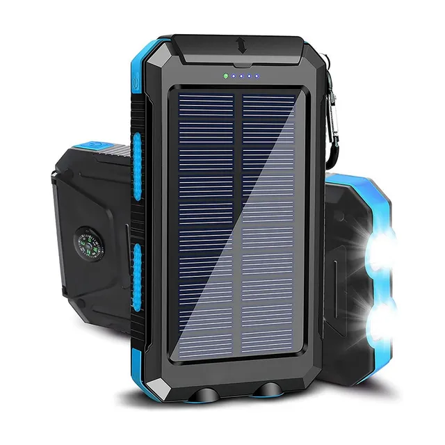 Powerbank solar 20000 mAh - mai multe culori