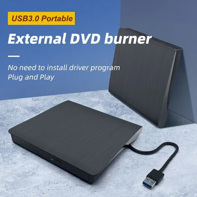 Portable CD DVD player with high speed USB 3.0