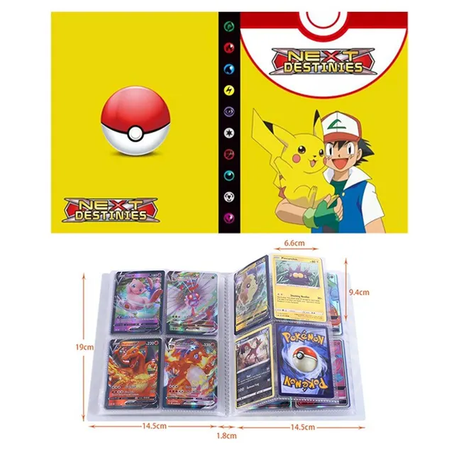 Anime album gyűjtő kártyákhoz Pokémon VMax