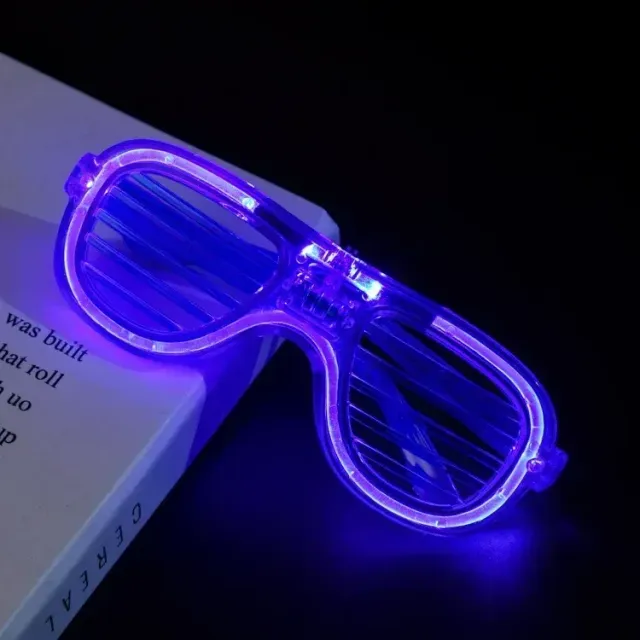 Neon glowing LED glasses for parties for children and adults