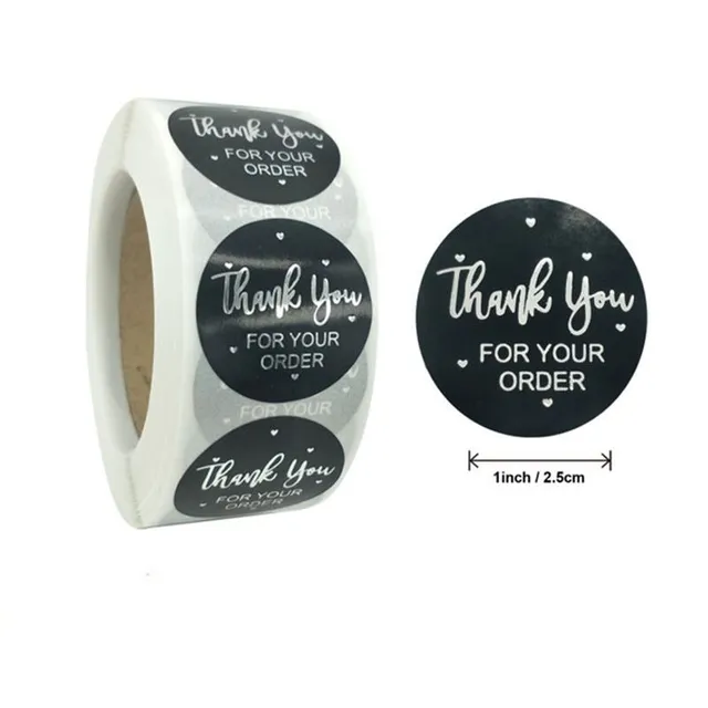 Cute thank you round stickers for Agni gift wrapping