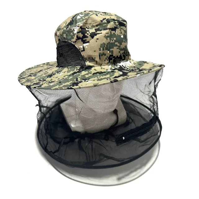 Unisex foldable outdoor hat with insect net - 3 colours