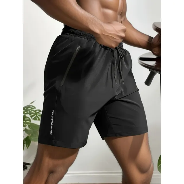 Men's casual shorts, drawstring, active beach shorts for summer fitness