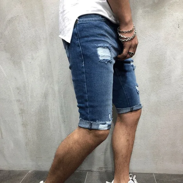 Pantaloni scurți din denim pentru bărbați