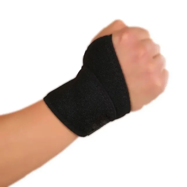 Brățări sport pentru încheietura mâinii dintr-un material de primă clasă cu orificiu pentru degetul mare și dublă fixare pentru susținerea încheieturii mâinii