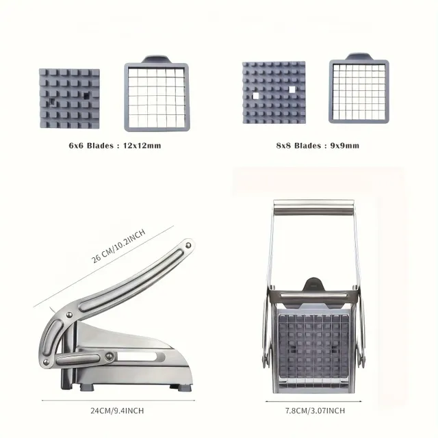 Stainless steel cutter for fruit and vegetables