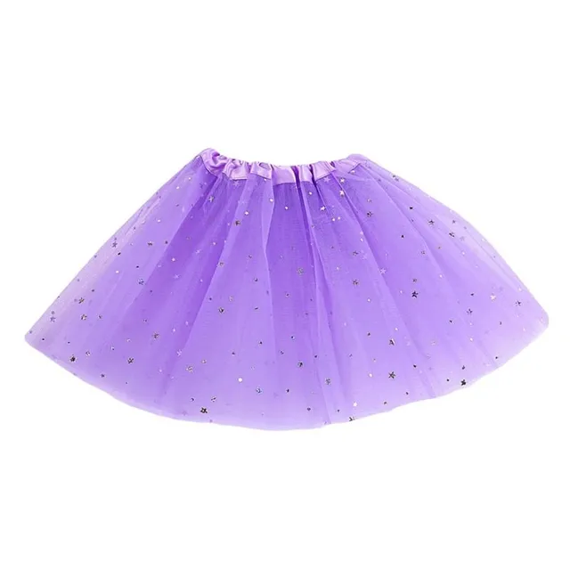 Children's colourful skirt with sequins z
