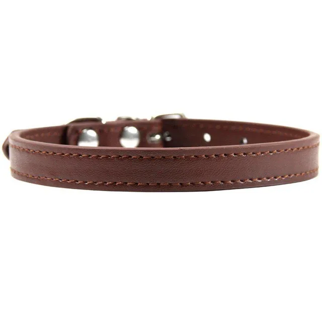 Modern trendy monocolor popular classic artificial leather collar - more colors