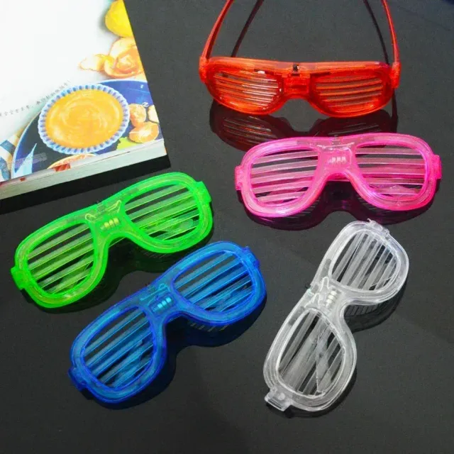 Neon glowing LED glasses for parties for children and adults