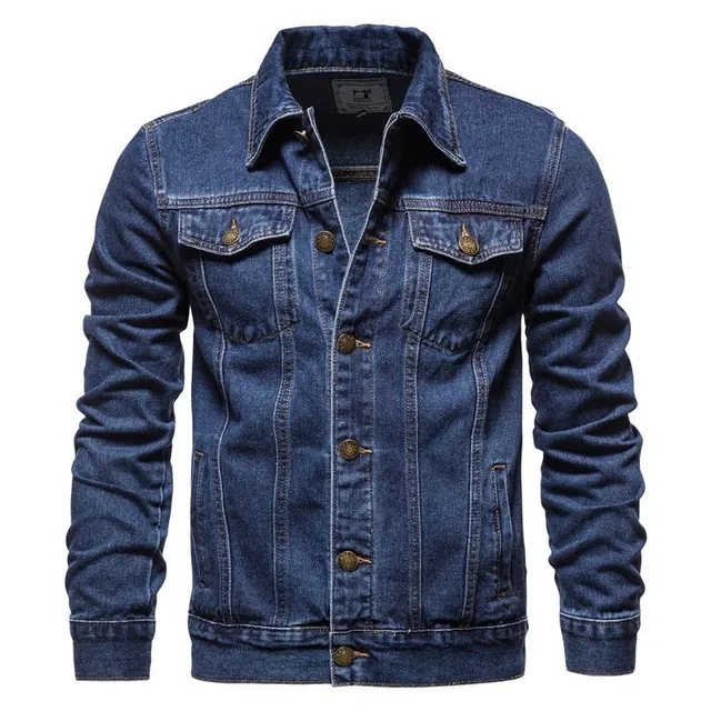 Elegante chaqueta vaquera de otoño para hombre Frost