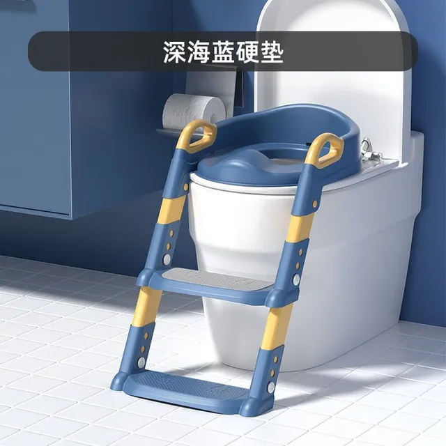 Infant Folding Potty Training Chair Urinal Backrest Chair with Adjustable Ladder Chair Safe Toilet Chair for Infant Toddlers
