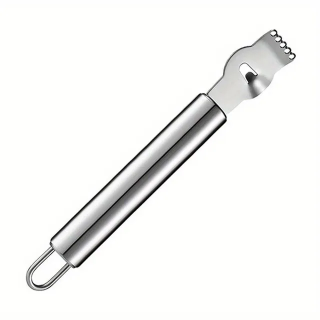 Universal stainless steel zester and fruit peeler