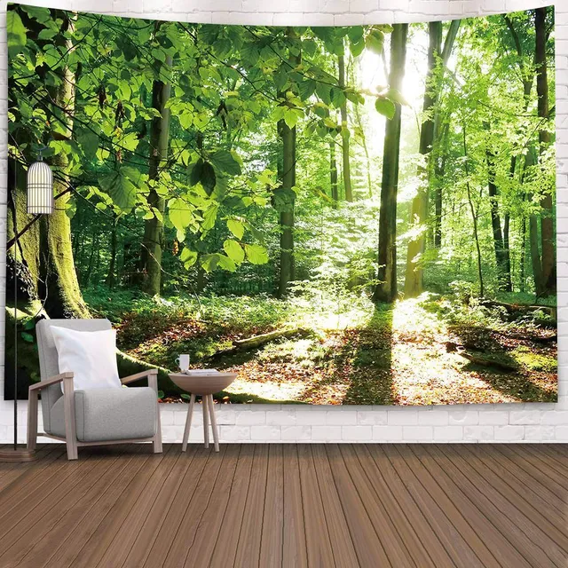 Wall tapestry with nature motif