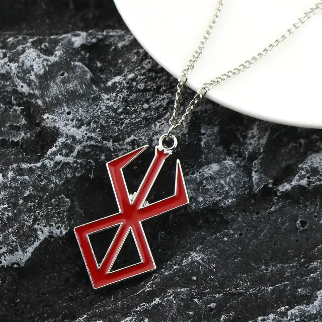 Necklace with Nordic symbol Berserker Rune of steel