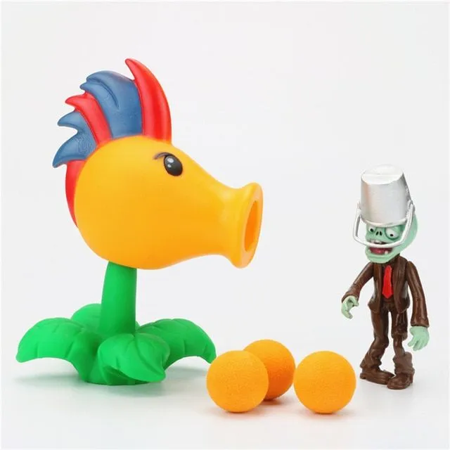 Shooting toy in the form of Plants vs Zombies characters