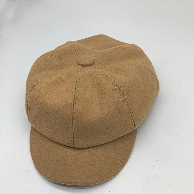 Prosty jesienny beret damski