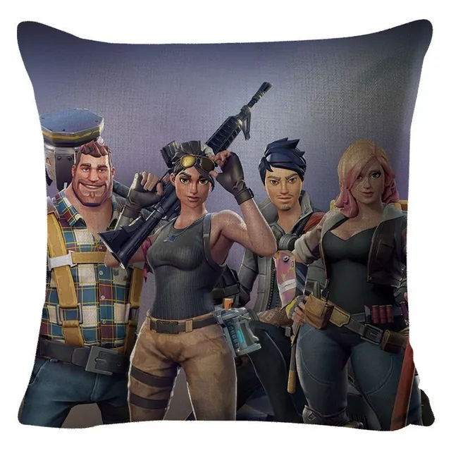 Poszewka na poduszkę z fajnym wzorem popularnej gry Fortnite 27