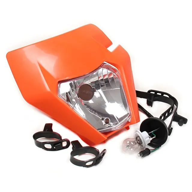 Front mask with light for motorcycle